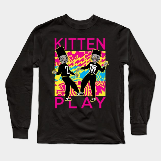 Kitten Play Long Sleeve T-Shirt by Moonguts